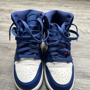 Kids Blue and White Sneakers